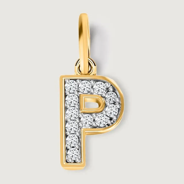 Versa Diamond Alphabet Pendants