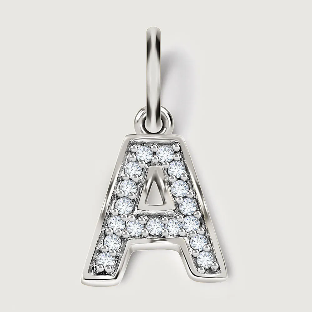 Versa Diamond Alphabet Pendants