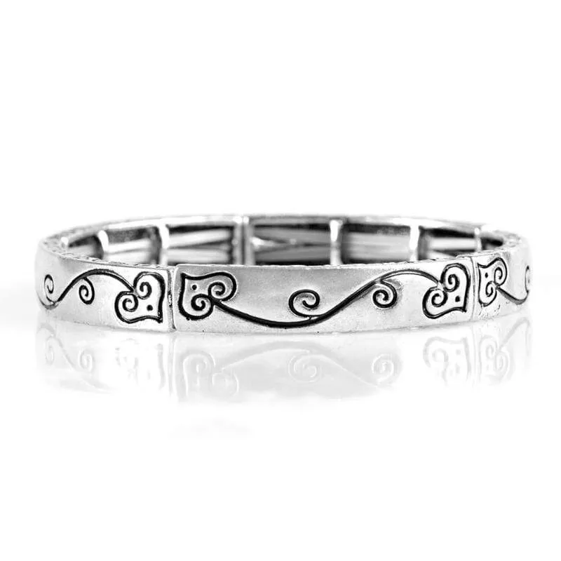 Vine With Me Silver Cuff Bracelet