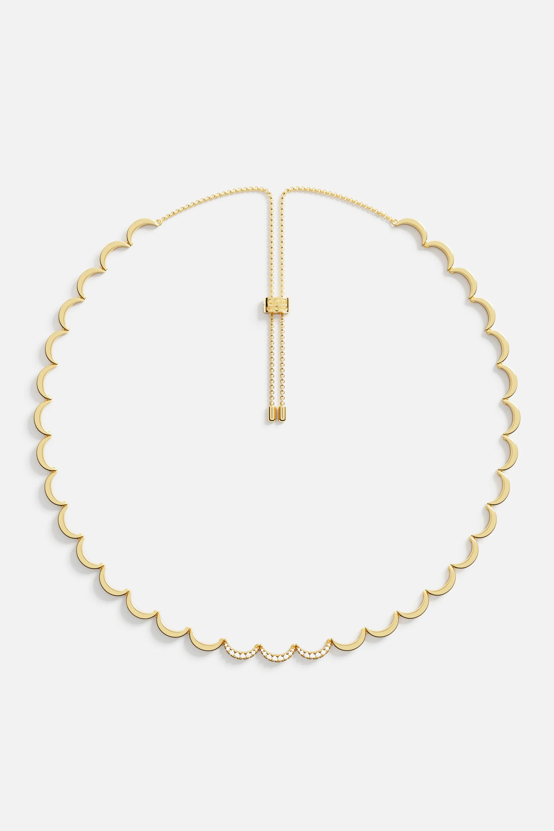 Wavy Gold Adjustable Necklace